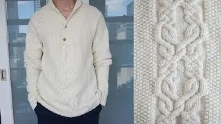 Мужской свитер спицами. Часть 1-я из 4-х(особенности, размеры, образец)