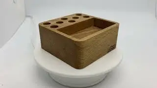 Органайзер для канцелярских мелочей (скрепок), ручек и карандашей WERGO. Премиум. Дуб