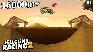 Hill Climb Racing 2 - SAVANNA 16146m on RALLY CAR | GamePlay