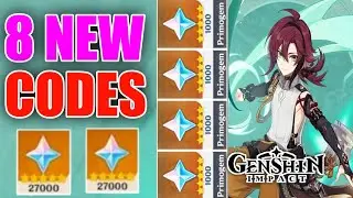 8 NEW GENSHIN CODES 2022 |  GENSHIN IMPACT CODES 2022 - GENSHIN IMPACT REDEEM CODES