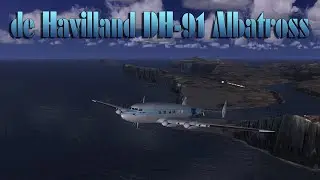 Flying the de Havilland DH-91 Albatross to Glasgow Airport Scottland