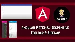 Angular Material Responsive Toolbar & Sidenav  | 02