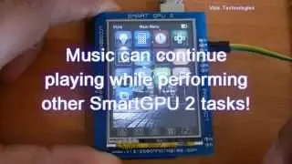 SmartGPU 2-Graphics, Audio, Touch and Full Datalogger - Arduino IPOD like GUI