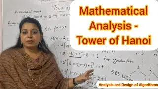 Lec17: Recursive Analysis- Tower of Hanoi