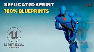 UE5 REPLICATED SPRINT 100% BLUEPRINTS