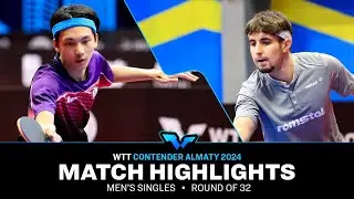 Huang Yan-Cheng vs Eduard Ionescu | MS R32 | WTT Contender Almaty 2024