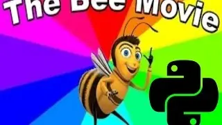 Reading the bee movie script but with python