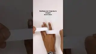 Need the perfect size for the ring? Here’s how! ☺️ 