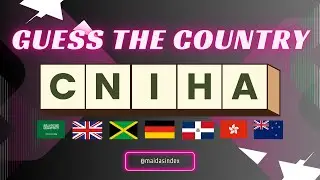Guess the Country by Scrambled Name Quiz Game