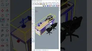 How to Stretch Desk without Deformation in SketchUp with Fredo6 plugin 