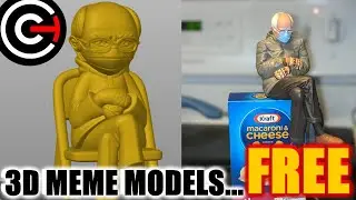 3D Modeling & Printing Bundled Up Bernie!
