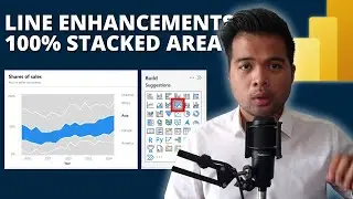 NEW LINE ENHANCEMENTS & 100% STACKED AREA CHART In Power BI Desktop // What's New?