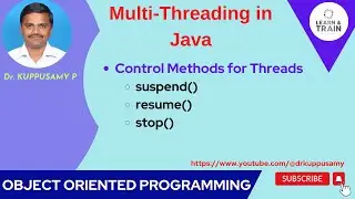 98 suspend() - resume() - stop() : Thread Control Methods in Java