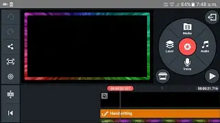 How to make colour border in kine master || kinemaster neon light effect