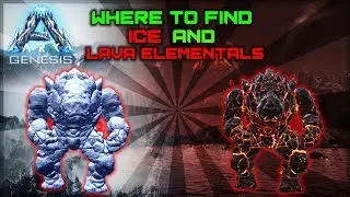 Ark Genesis | Quick guide on where to find Ice and Lava rock elementals / golems!.