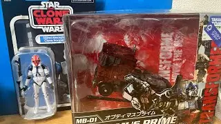 Star Wars and transformers figures haul 332nd clone trooper from vintage collection & optimus prime