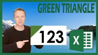 Convert Text to Numbers in Excel - Green Triangle