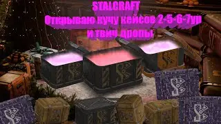 STALCRAFT.Открываю кейсы 2-5-6-7 уровней и твич дропы!