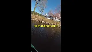 when the dock Owner comes out while you're Fishing 😳