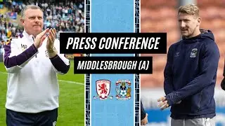 Kyle McFadzean and Mark Robins preview Coventry City's trip to Middlesbrough | Press Conference