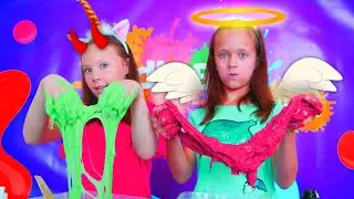 Получится ли слайм? Пауза слайм челлендж | Канал для детей KidsBox Show