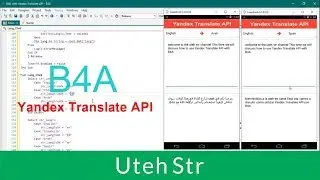 Basic4Android (B4A) | Yandex Translate API with Basic4Android (B4A)