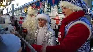 Поезд Деда Мороза прибыл в столицу Чувашии. Чебоксары. 4 декабря 2022