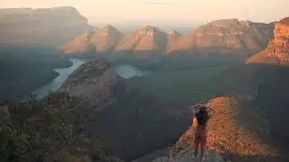 Beautiful Woman in mountain Copyright Free Video Stock Footage