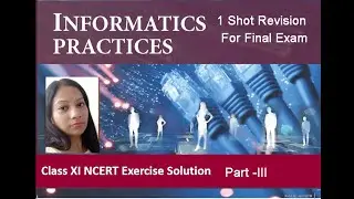 IP Class XI Code 065 Informatics Practices I Chapter Videos | For Session 2023-24 (CBSE/CUET/NCERT)