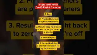 Indie musician with 10M+ Spotify streams, John reveals 5 Ugly Truths About Playlist Promotion!