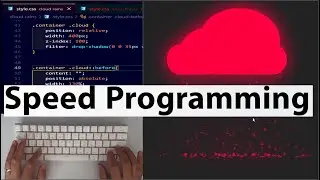 Animated Rainy Cloud Coding ( HTML CSS Only)  - Animation Effect - No Talking
