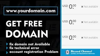 How to Get Free Domain for Your Website | Fix domain not available problem