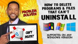 How to DELETE FILES That CAN'T BE DELETED in Windows 10/8.1/8/7 (EASY FIX!)