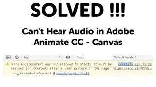 SOLVED! -  problem sound adobe animate, - Can't Hear Audio in Adobe Animate CC - Canvas