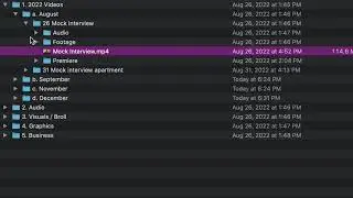 My 2022 File Organization for Video Creation in 45 seconds!