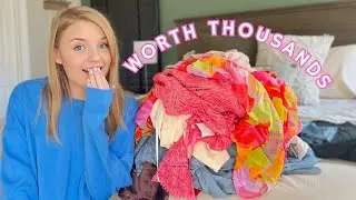 a clothing haul worth THOUSANDS that I am going to RESELL online to pay my bills