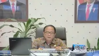 RAPAT WEBINAR TERKAIT PENINGKATAN KEWASPADAAN DINI MENJELANG PILKADA 2024