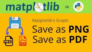 #15 Saving matplotlib plot as pdf or png | Matplotlib tutorial 2021