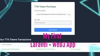 Demonstration of My First Laravel + Web3 App ✌✌ #web3 #laravel