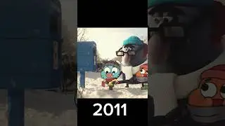 Gumball evolution 2011 vs 2024 #gumball #shorts #theamazingworldofgumball