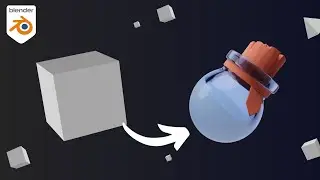 How I Created This Potion Bottle In Blender Beginner Tutorial
