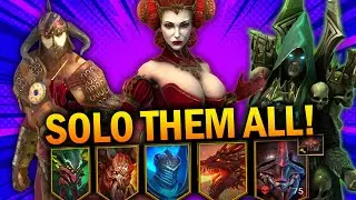 7 BEST SOLO CHAMPIONS to CHEESE Dungeon Bosses?! - Raid: Shadow Legends Tier List Guide