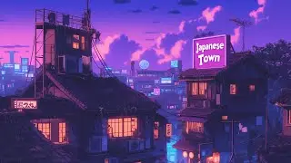 1980s & 90s Lofi Hip Hop Beats 📚 Retro Vibes & Nostalgic Japanese Town Ambience 🌆 Lofi Rain Playlist
