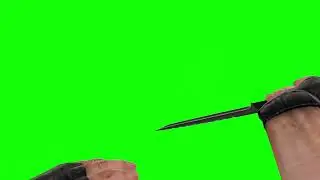 M9K - Knife in First Person [GREEN SCREEN]