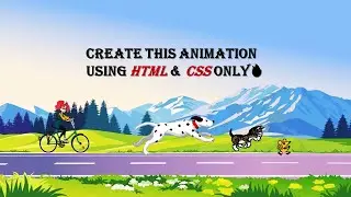 Create a Simple Animation Movie Using HTML and CSS || Animation In HTML🔥