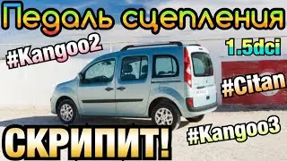 Скрип педали СЦЕПЛЕНИЯ Рено Кенго 2. Кенго 3. Ситан. Kangoo 2. Kangoo 3. Citan clutch noise Renault