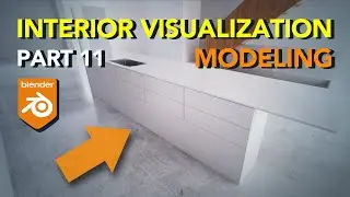 Blender Archviz: Kitchen Island 3D Modeling | Part 11 |