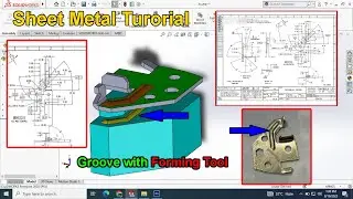 Most Challenging Sheet Metal Part Design Turorial in SolidWorks with Forming Tool