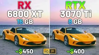 RX 6800 XT vs RTX 3070 Ti - Test in 20 Games in 2024