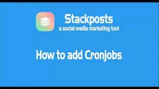 Stackposts - How to add cronjobs